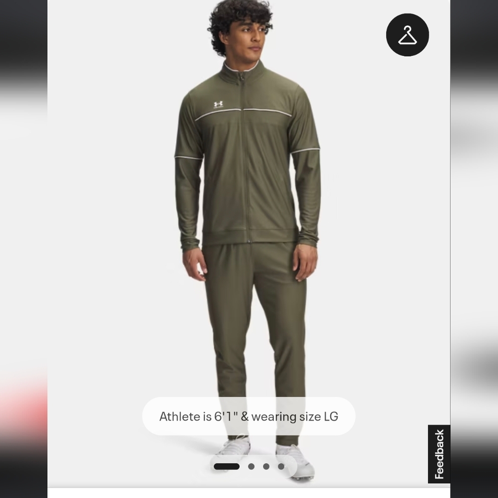 NWT Under Armour Tracksuit - Olive Green Sweater & Sweatpants Set